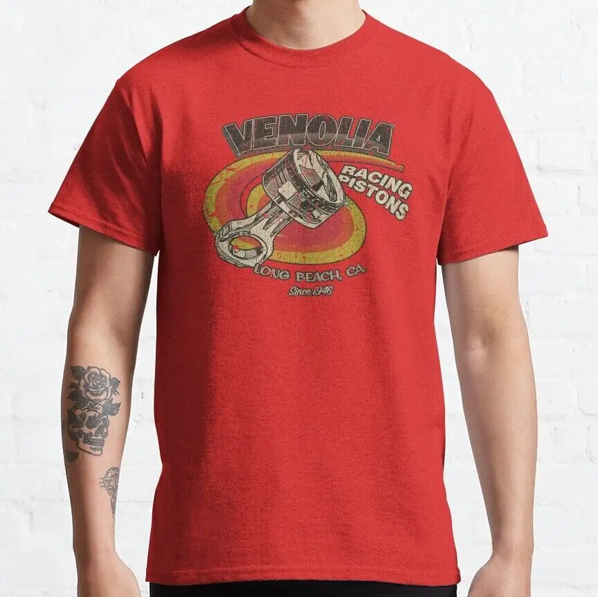 Venolia Racing Pistons 1946 Classic  Anime Graphic T-shirts unisex Short Sleeve Tees Vintage High Quality 100%Cotton