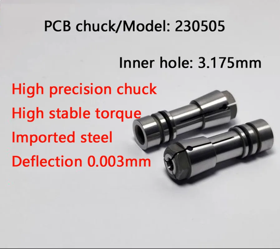 

Высокоточный цанговый патрон 230505 CP368 3,175 мм для шпинделей печатных машин, гравировальных, фрезерных и формовочных станков, аксессуары для инструментов