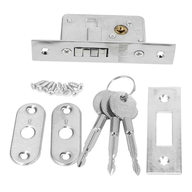 Invisible/Door Lock, Sliding Door Hook Lock, Alloy Lock Body, Frame Glass Door, Sturdy, Durable, Door Hardware