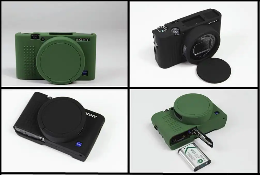 Silicon Armor Skin Case Body Cover Protector for Sony Cyber-Shot RX100 VII RX100VII RX100 Mark VII RX100M7 Protective Video Bag