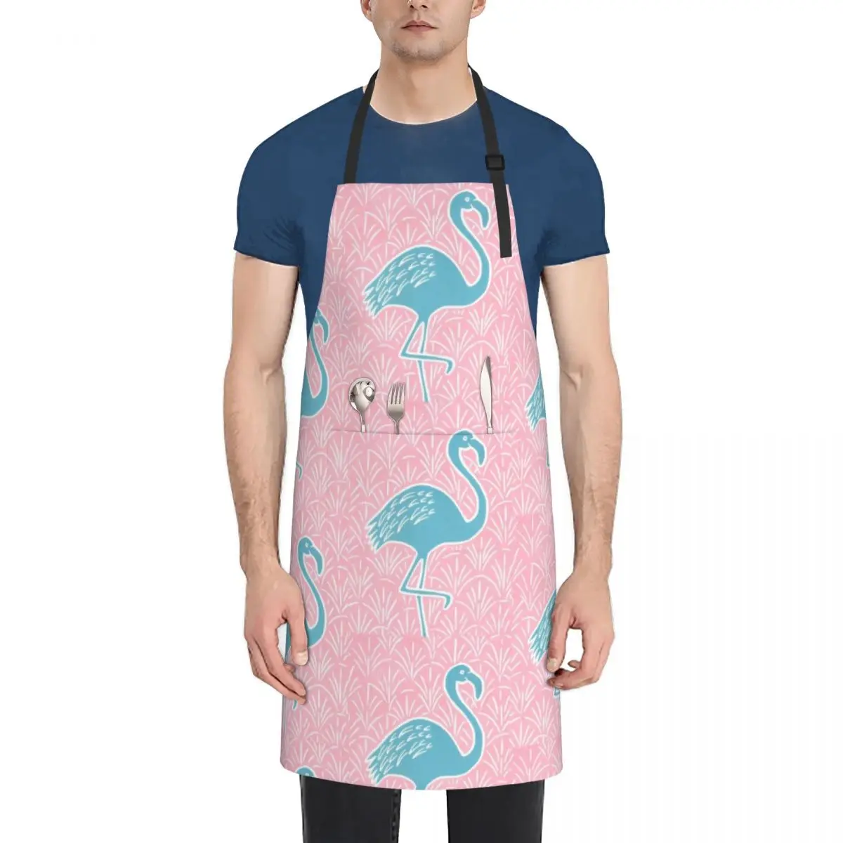 

Pretty Flamingo Apron professional hairdresser For Kitchen Nursing Apron