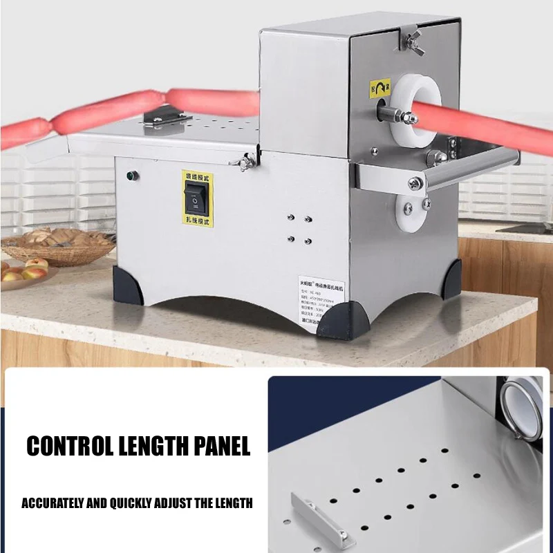 Electric Sausage Twisting Knotter Tying Machine Sausage Binding Machine