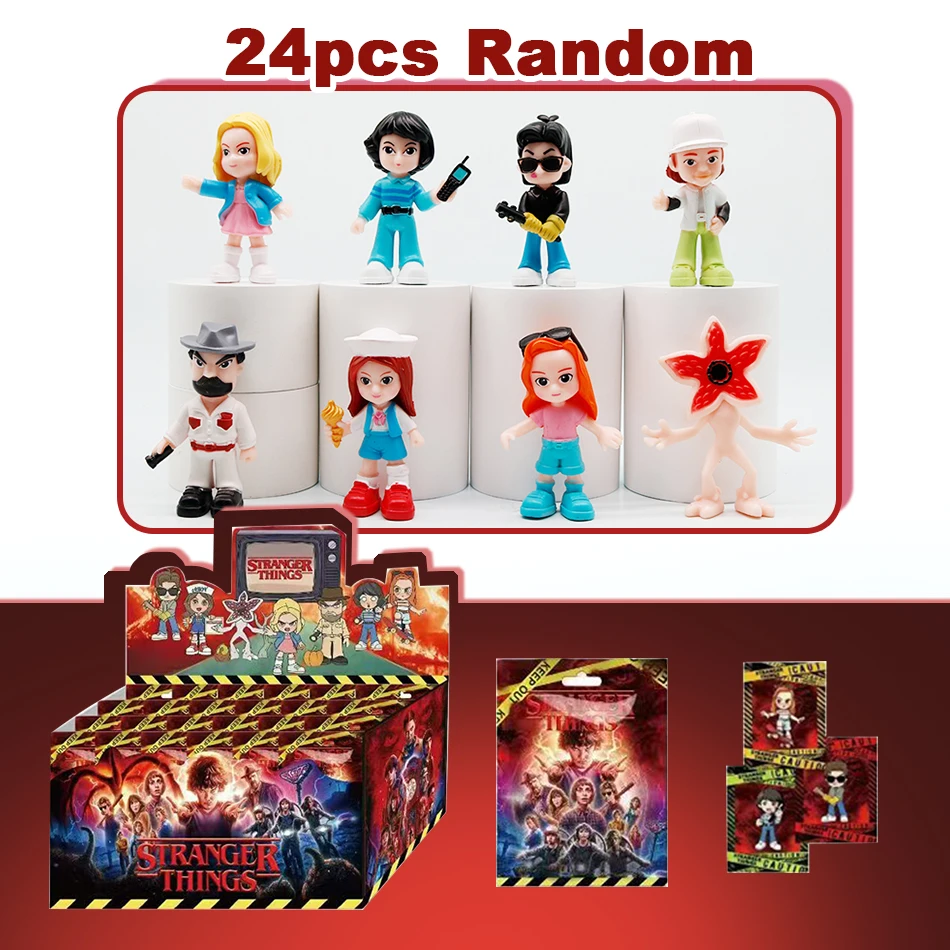 

Набор из 24 предметов, «Очень странник», слепая коробка, карты, одиннадцать Дастин Барб, Стив Демогоргон, экшн-фигурки, игрушки, подарки для детей, модель куклы