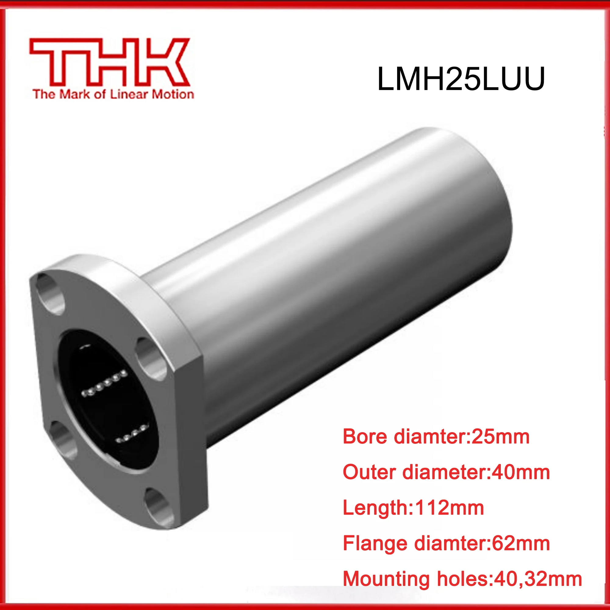 

THK Linear bearings LMH20LUU LMH20L guide rails for 3D Printer CNC Actuator Spindle Guides for Robot Lathe Shaft