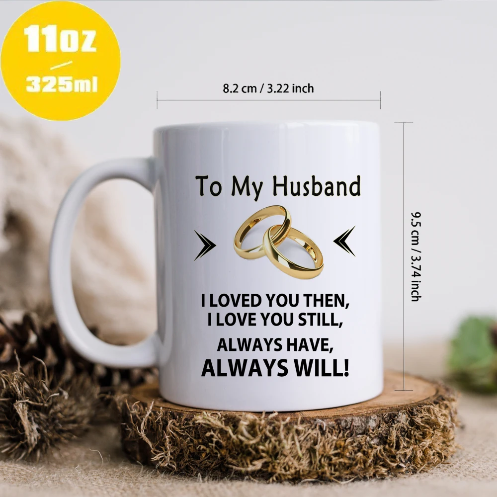 

Valentine‘s Day Gift Wedding Anniversary Themed tea cup wife or husband birthday gift coffee mug