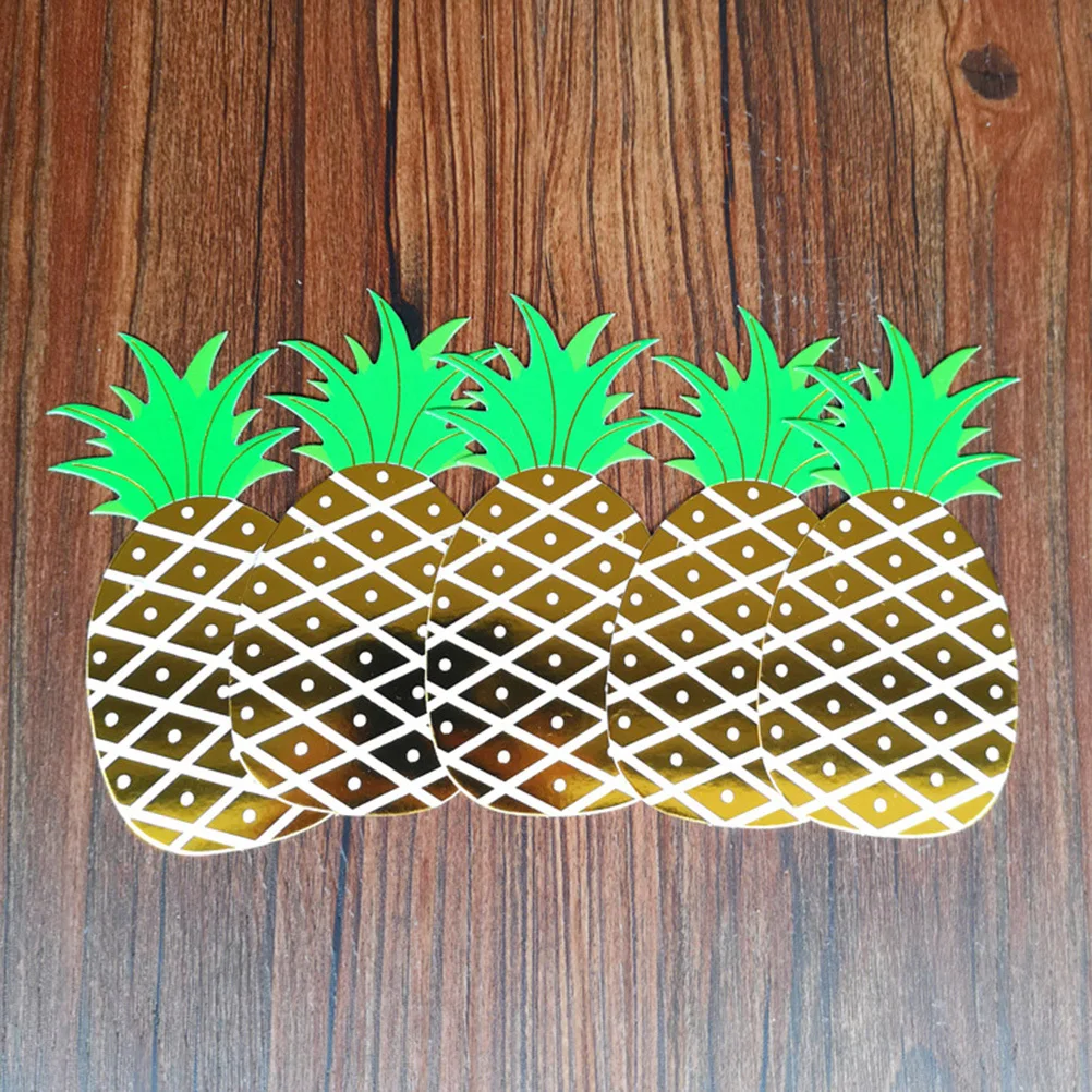 

Hawaiian Tropical Pineapple Flamingo Party Garland Luau Banner Creative Hanging Decor Summer Beach Birthday Pool Bbq Party