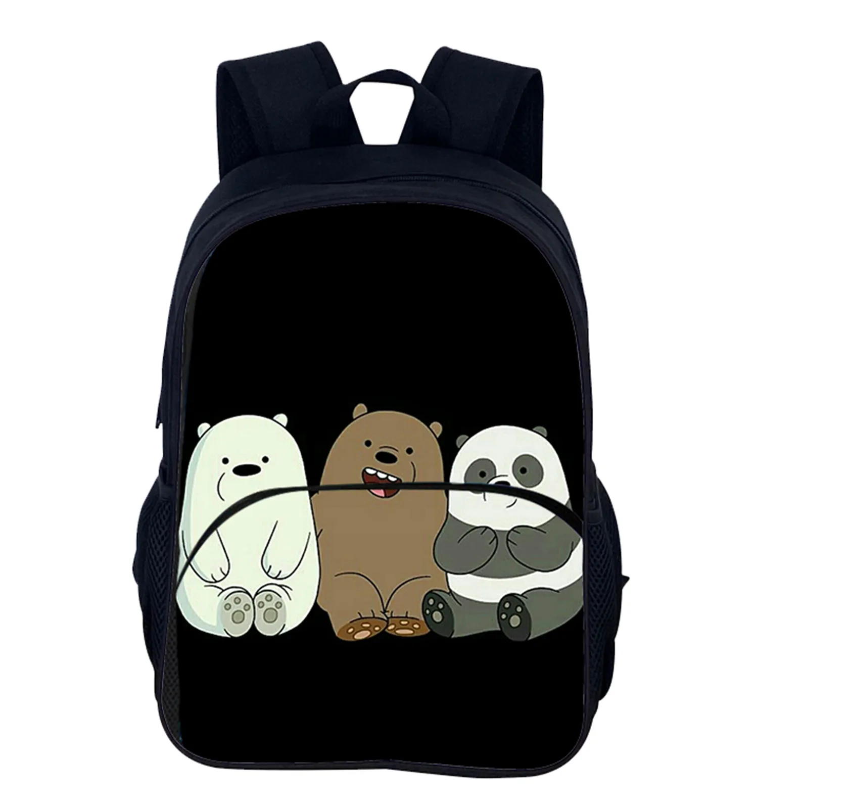 

HOT We Bare Bears Boy Girl Multifunction Backpack-Back to School Daypack-Large Capacity Rucksack for Student