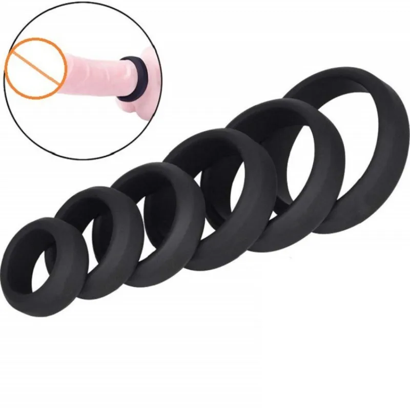 Penis Cock Ring Enhance Erection Delay Ejaculation Silicone Cockring Sex Toys For Men Foreskin Lock Semen Ring Sex Shop