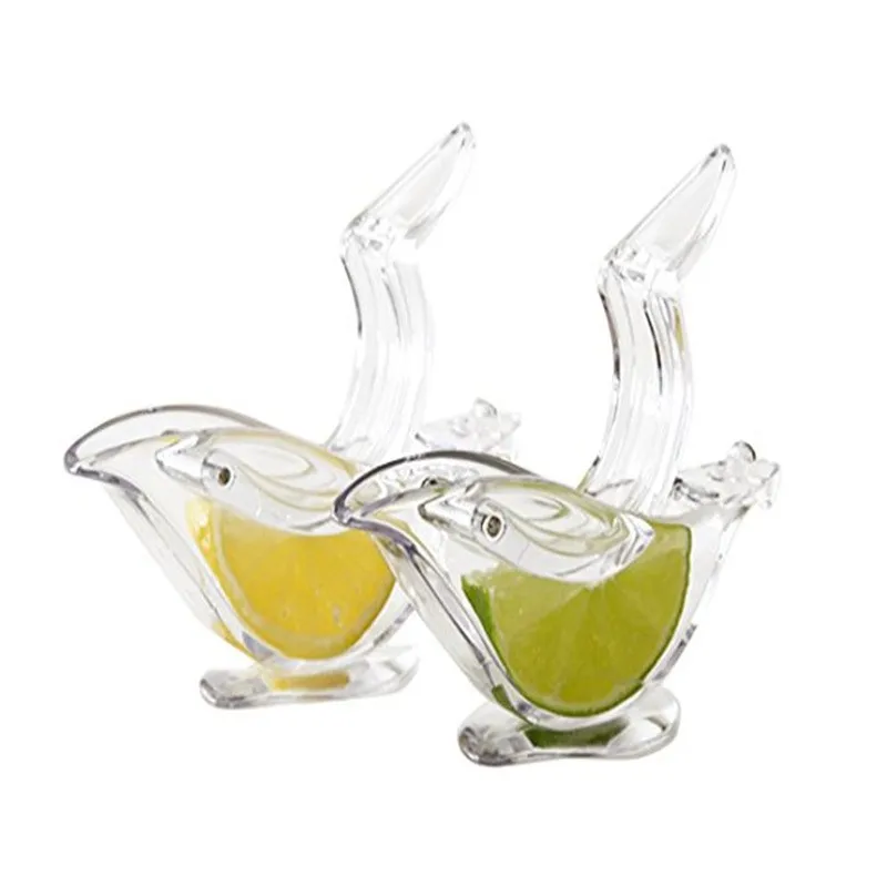 Acrylic Lemon Juicer Manual Transparent Fruit Juicer Home Kitchen Bar Gadget Bird Shape Citrus Juicer Hand Held Orange Squeezer