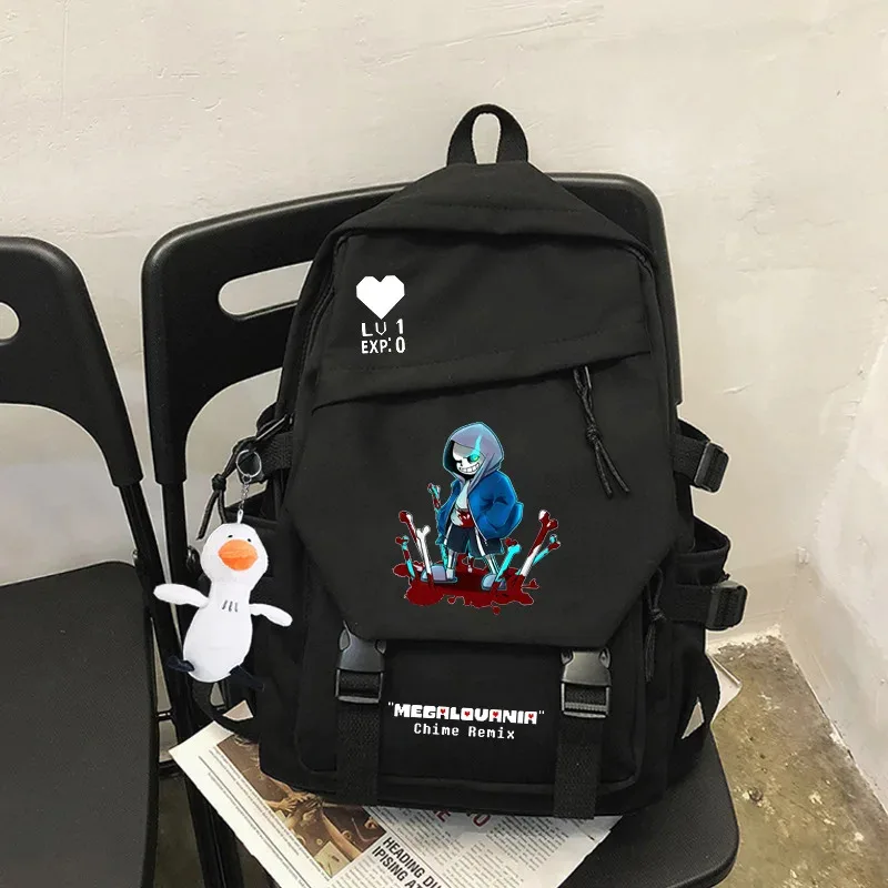 Undertale Sans Skull  Backpack Students Cute School Bag Kawaii Girls Boys Backpack Laptop Female Fashion Anime Book Bags