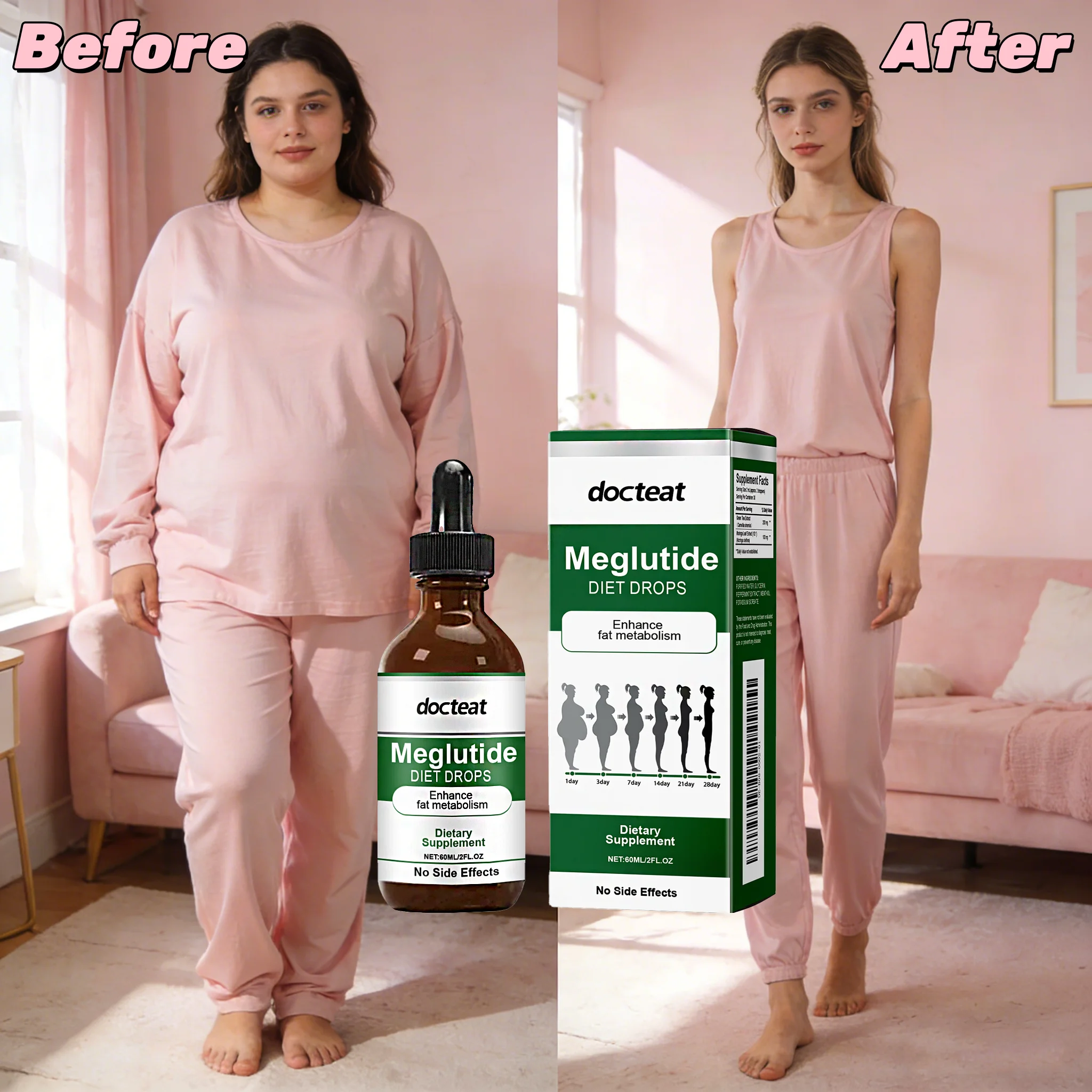 Nutrition One Fitness - DOCTEAT Капли для быстрого похудения: сжигание