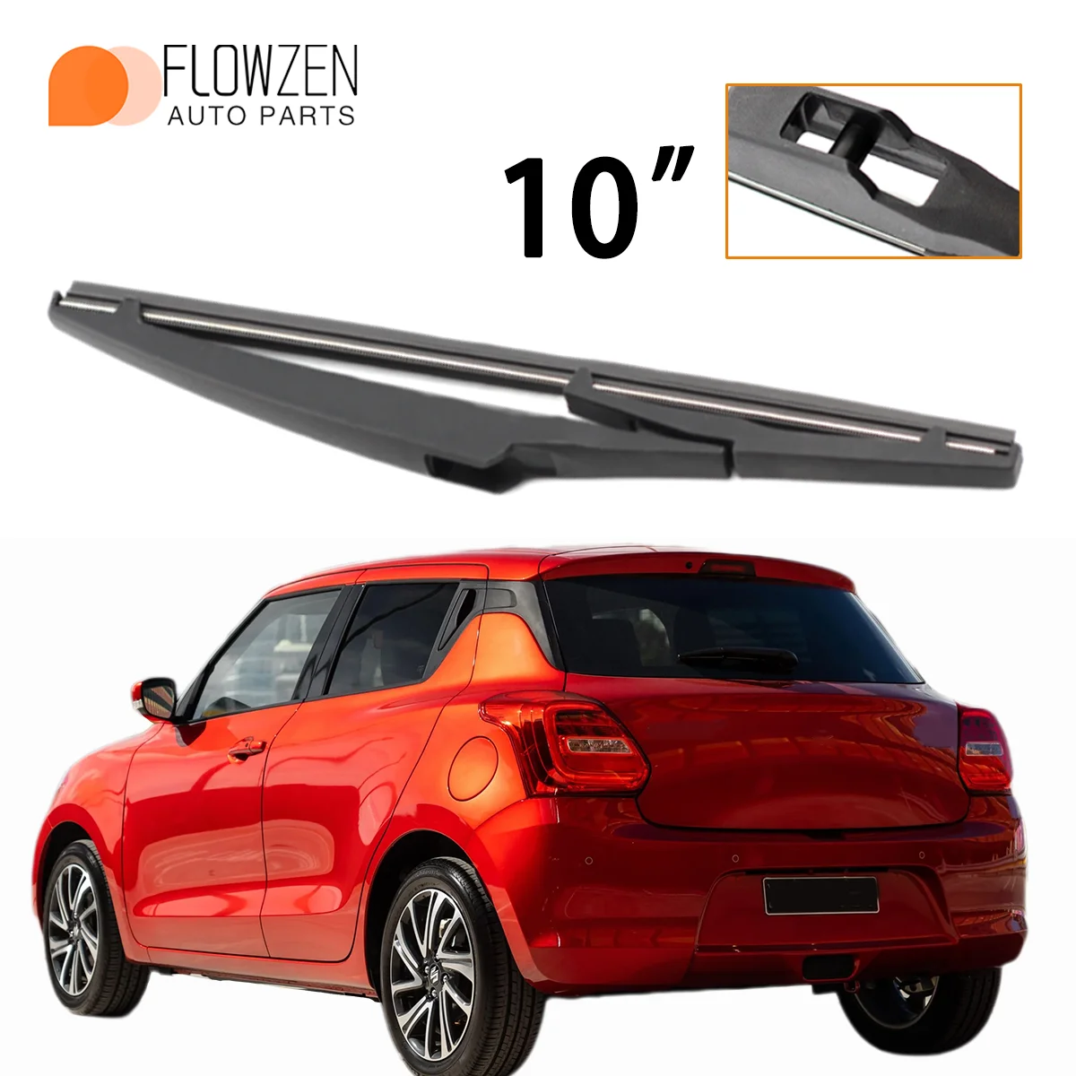 

﻿ 1 шт., 10 дюймов, стеклоочиститель заднего стекла, подходит для Suzuki Swift V AZ 2017-2023, лезвие стеклоочистителя, автомобильные аксессуары