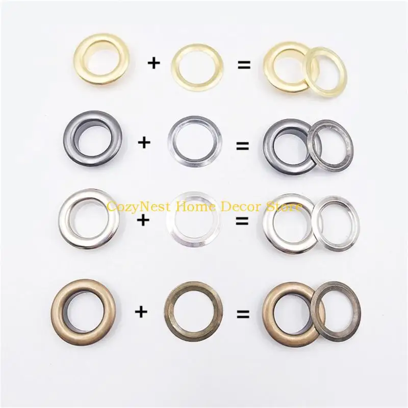 

92MF 100 Set Grommets Tool Kits 12mm Grommets Eyelets with Setting Tool and Storage Box for Fabric Curtains Leather Clothes