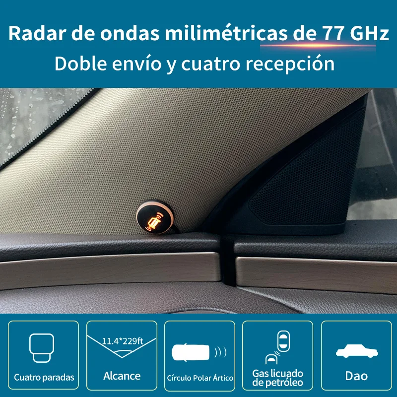 Driintel 79GHz77GHz RCTA AOA Radar de onda milimétrica sistema de detección de punto ciego BSD BSM BSA Radar de microondas monitoreo de punto ciego