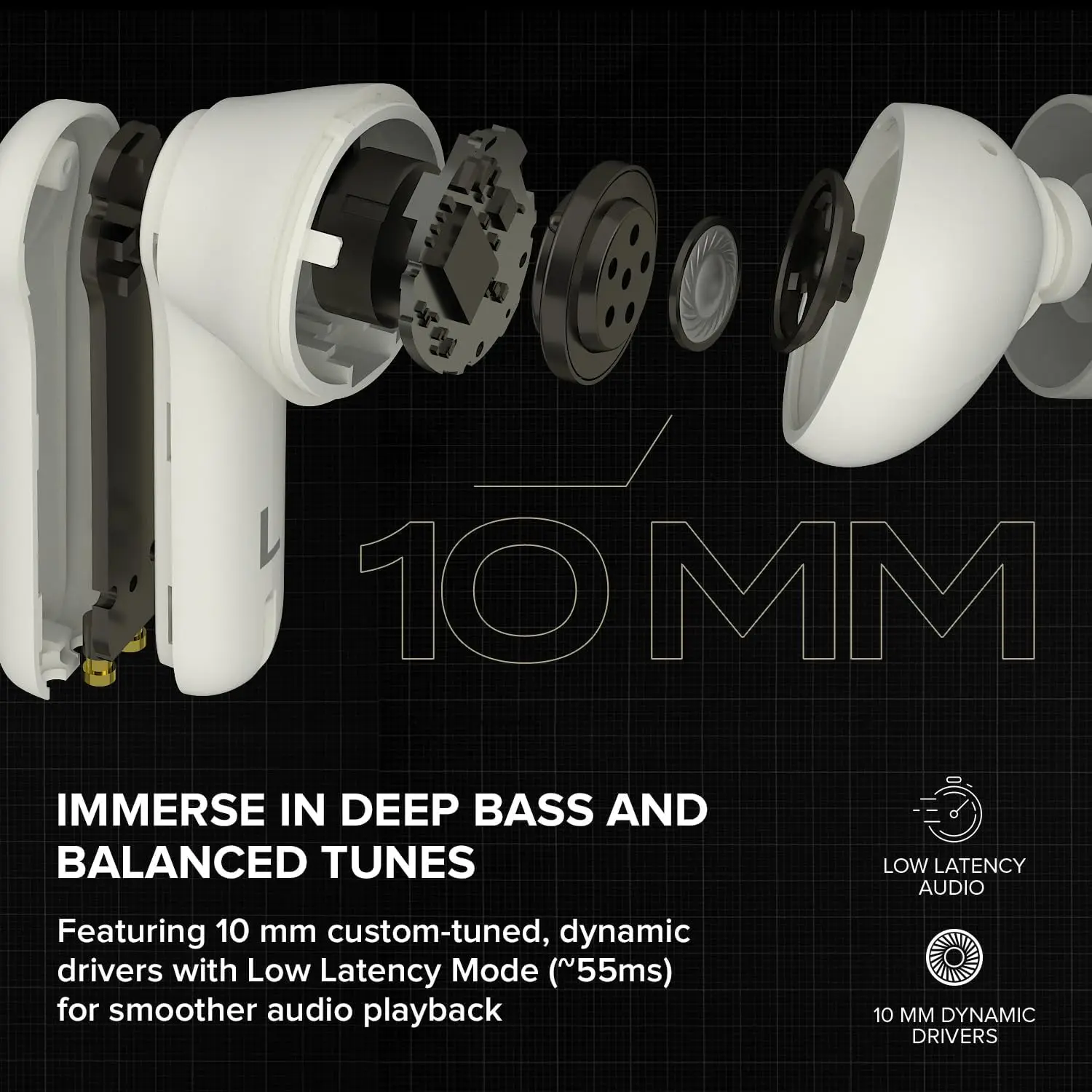 Creative Zen Air Plus-auriculares inalámbricos con Bluetooth, cancelación de ruido activa híbrida, ligero, Audio LE