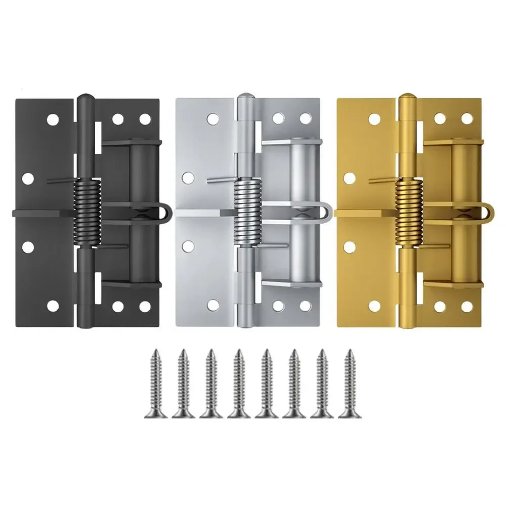 Multifunction Detachable Gate Hinges Spring Self Closing Gate Hinges Automatic Door Closing for Drawer Window Furniture