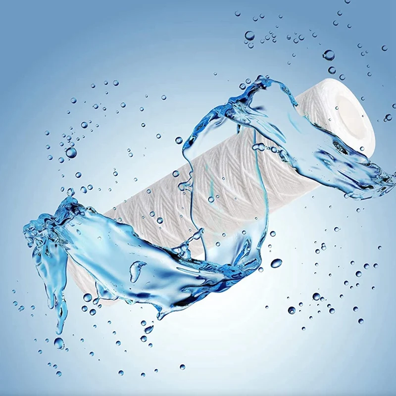 10 микрон, 10 дюймов X 2,5 дюймов, струнный фильтрующий картридж для обмотки и осадка, фильтрация всего дома, Универсальная Замена