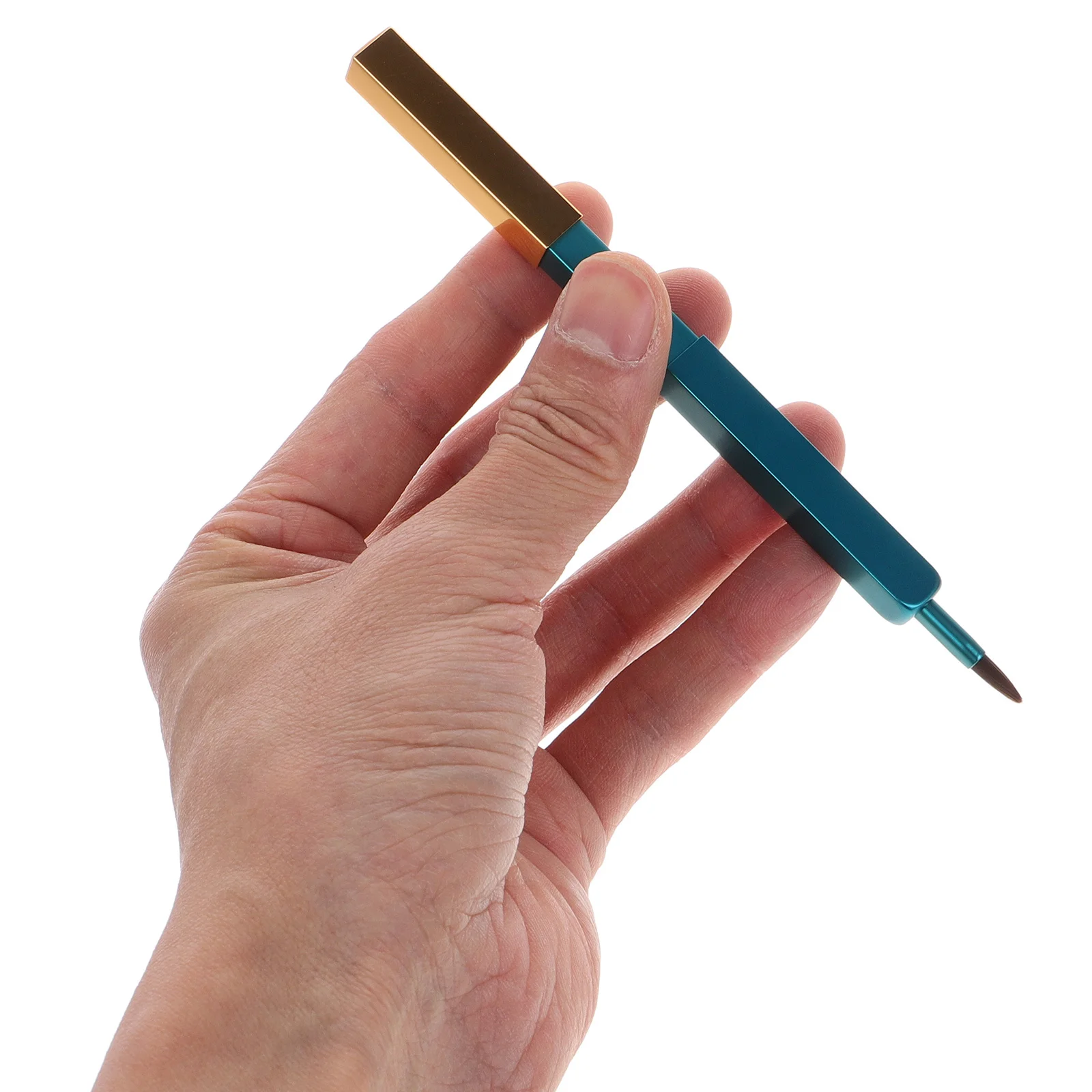 1 pçs portátil escova labial retrátil ponta macia para batom bálsamo forro aplicação fácil transportar aplicador de silicone de cabeça dupla