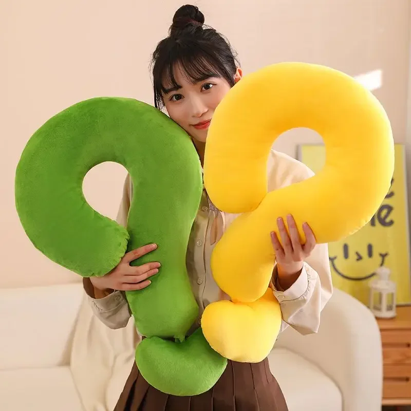 Question Mark Pillow Long Multifunctional Lovely Velvet Soft Neck Pillow Bedroom Home Textile Decortaion