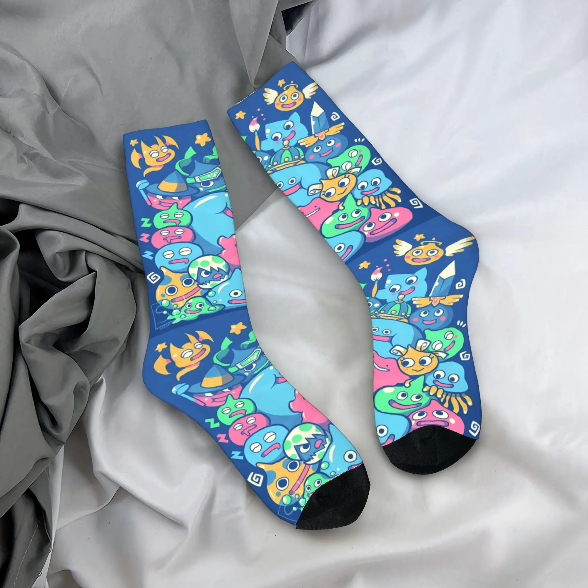 التنين كويست I و II HD 2D جوارب الرجال الجوارب لينة Kawaii الجوارب الربيع تشغيل الرياضة المضادة للانزلاق نمط الجوارب #1