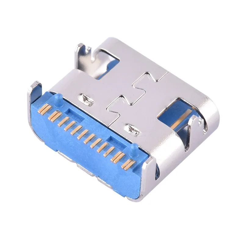 Type C female seat 3.1 TYPE-C 16PIN single-row SMT four-pin plug-in board type-c double-sided