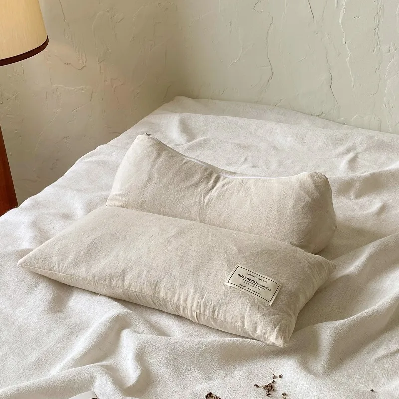 

2025 new multi-functional detachable dual-purpose cotton and linen pillow neck protection folding buckwheat pillow single