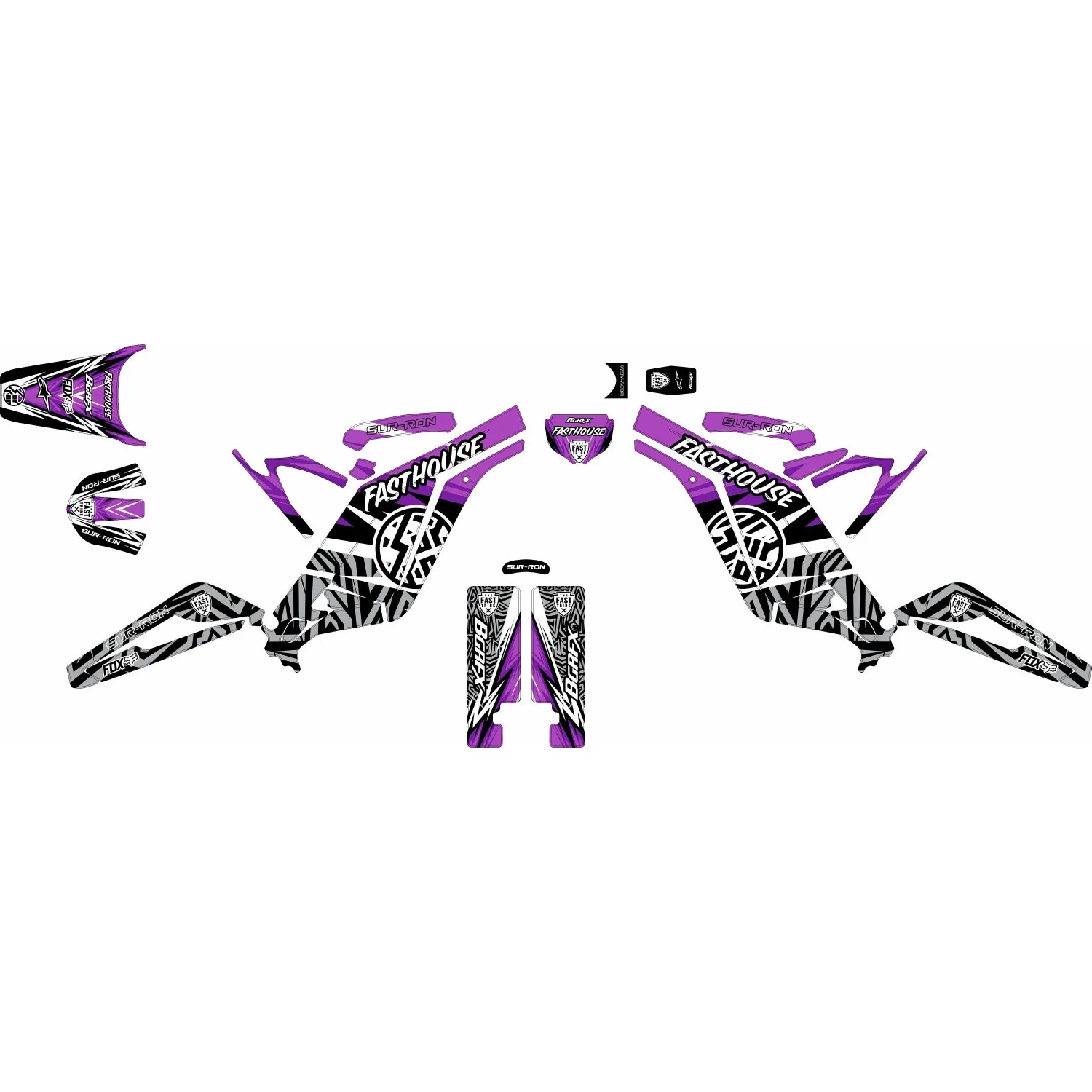 Motorcycle Body Fairing Sticker Decal Protective  eBike eMoto Full Graphic Kit For Surron Light Bee X  Design -11