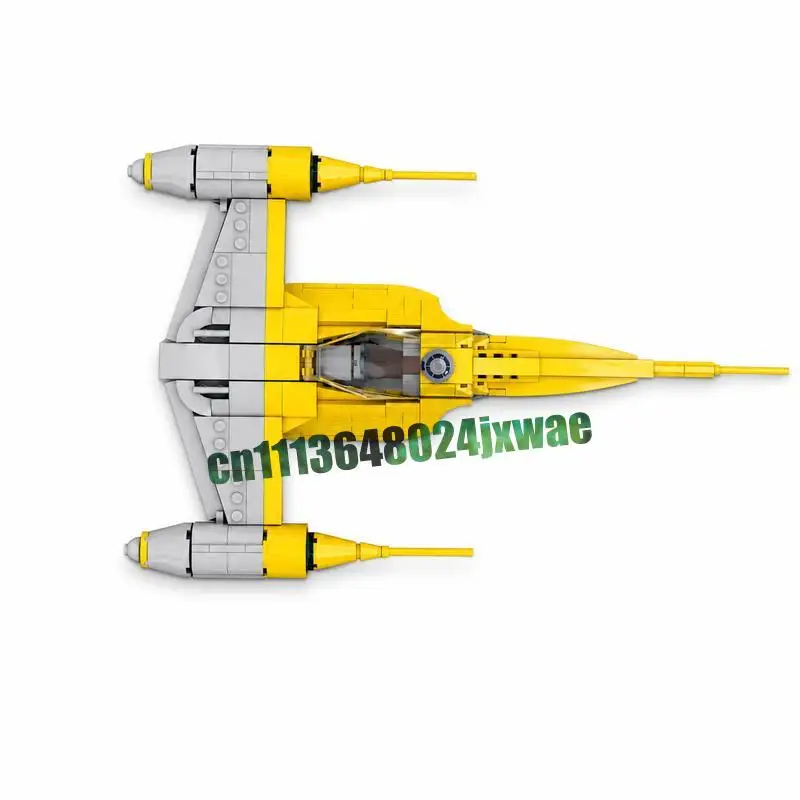 NEW 317Parts Starfighter Sci-Fi Space Fighter Model MOC Custom Puzzle DIY Assembly Creative Blocks Toy Collection Popular Gift