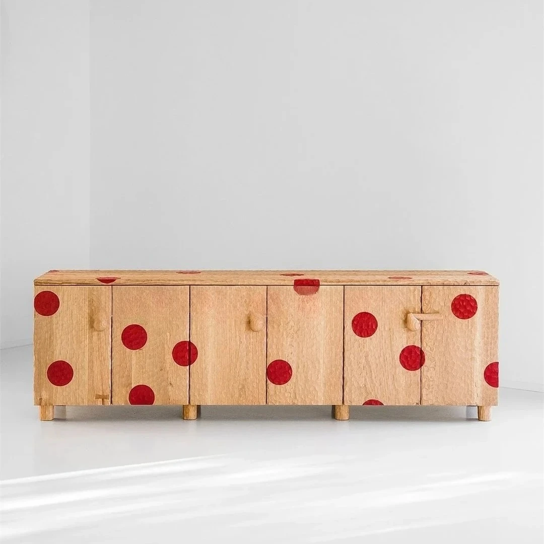 

Средневековый сундук из цельного дерева для гостиной, шкаф для телевизора из ясеня, модульный комбинированный шкаф