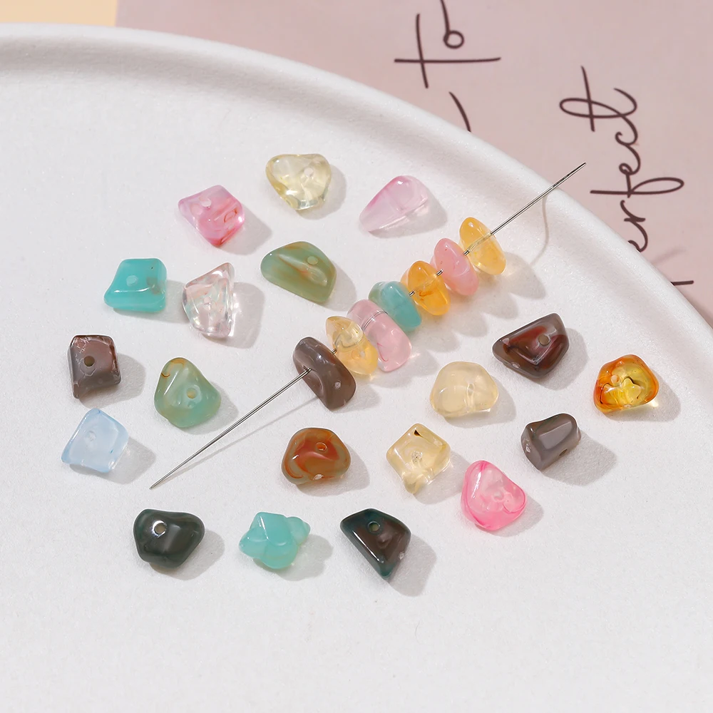 20 Pz 4-12mm Acrilico Multicolor Forma Irregolare Imitazione Perline di Pietra Per Il Braccialetto FAI DA TE Collana Creazione di Gioielli Accessori