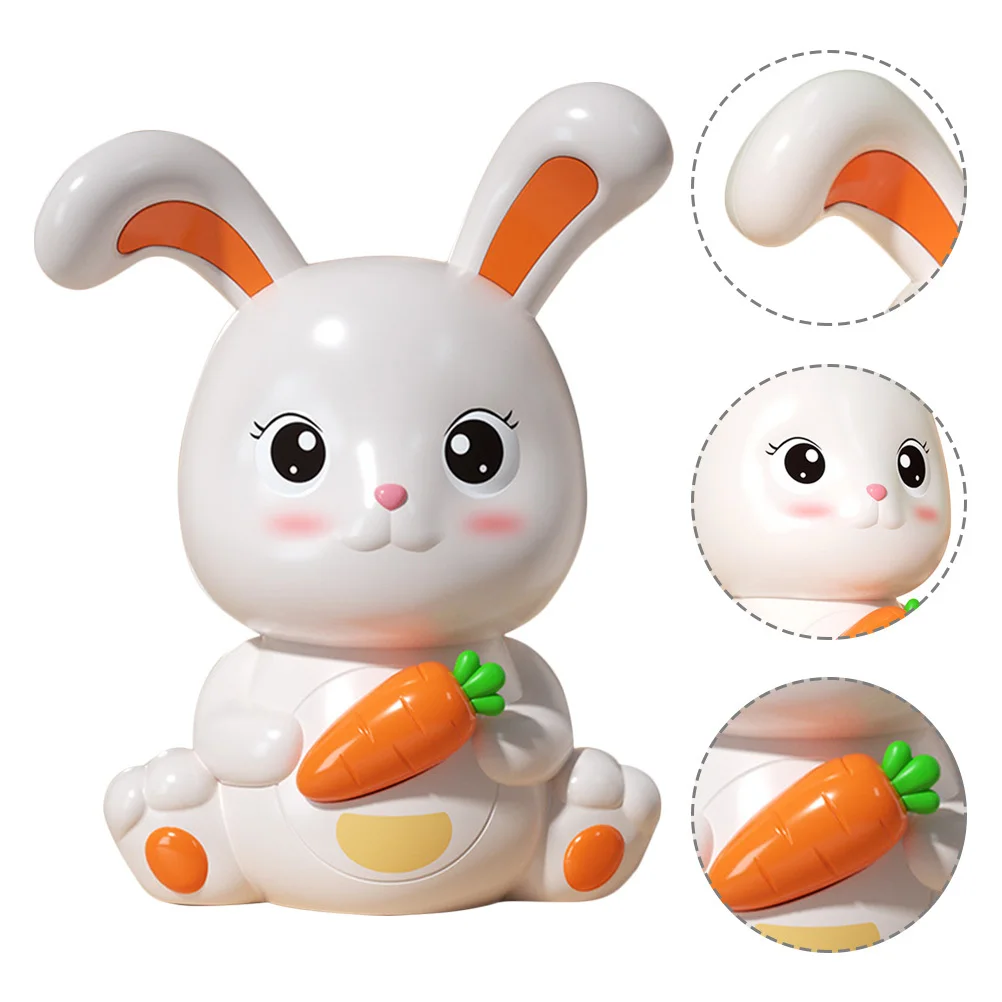 Durable Bunny Piggy Bank Plastic Rabbit Coin Saving Box Kids Money Holder Gift Kids Money Bank,unbreakable Piggy Bank,piggy Bank