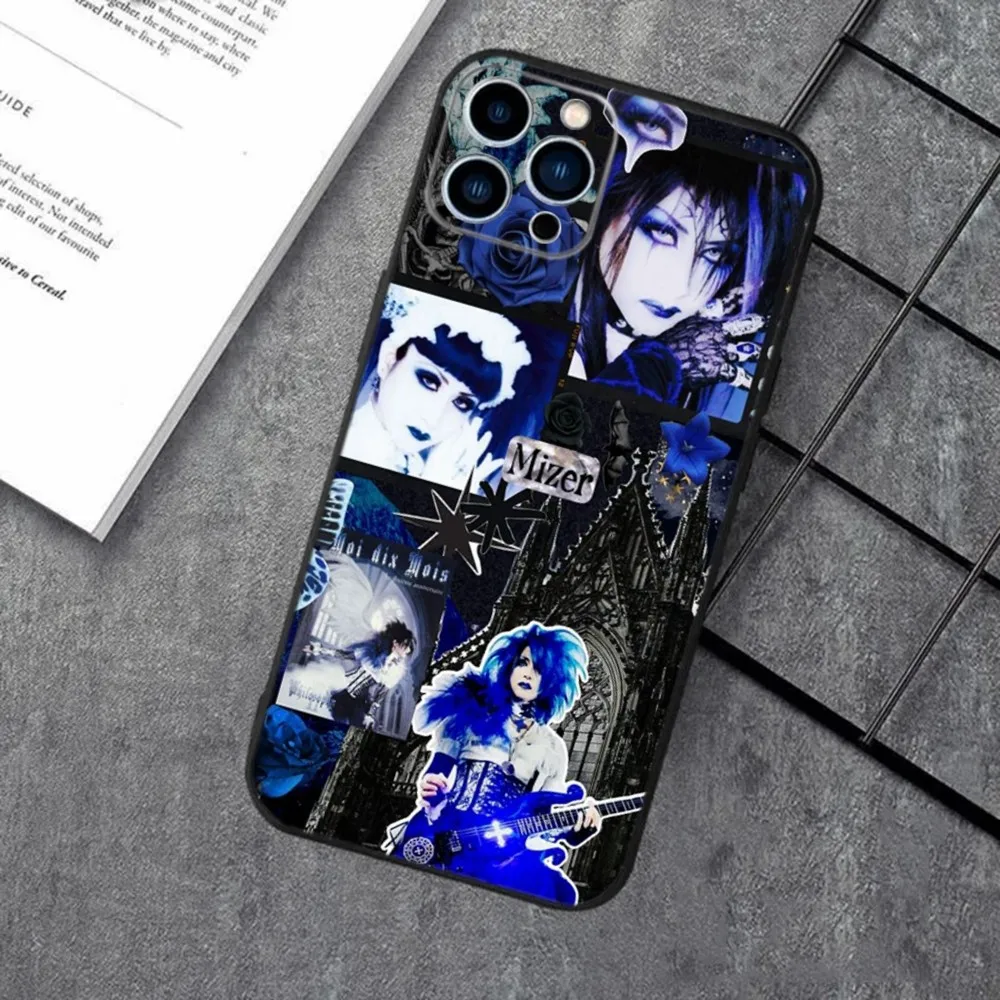 Malice Mizer Rock Band Phone Case For iPhone 16,15,14,13,12,11,XS,XR,X,8,7,Pro,Max,Plus,mini Silicone Black Cover
