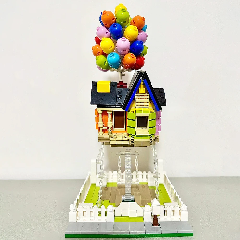 Creative Balloon House Street View Create Ideas Adorable Architecture Building Blocks Bricks Model Educational Toy Gift 555pcs