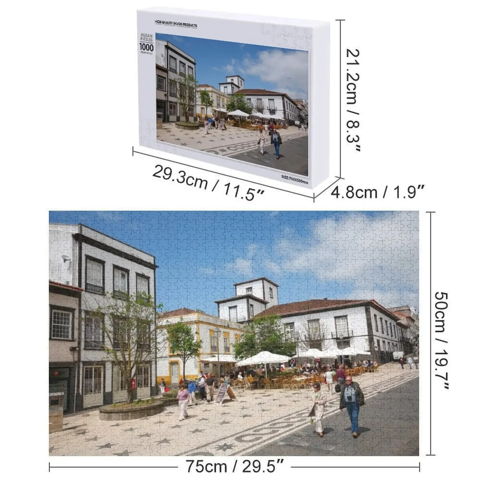 เกมปริศนาจิ๊กซอว์ปอนตา เดลกาดา อาโซเรส สำหรับเด็ก อนิเมะ ของขวัญปริศนาภาพถ่ายส่วนตัว