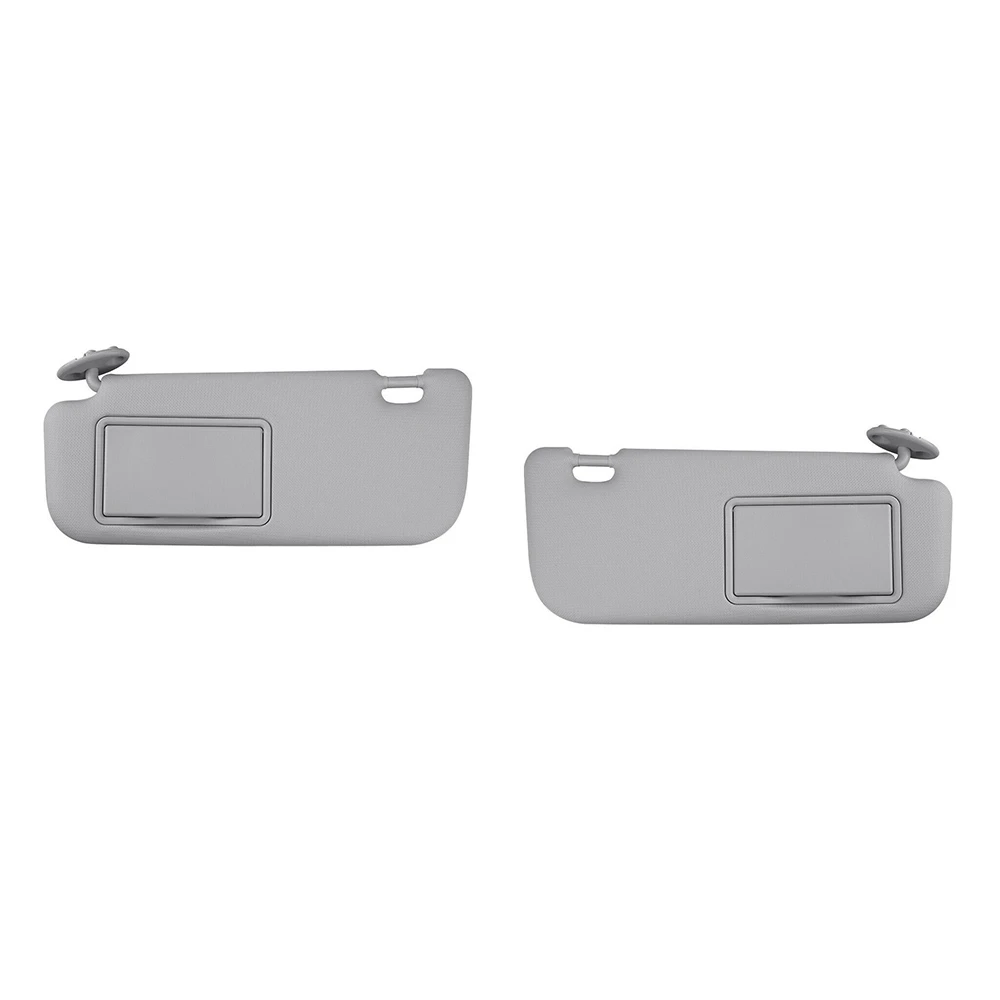 Sun Visor for Toyota Corolla 2014-2019 with Mirror (Gray Left & Right Side) 2 Pack