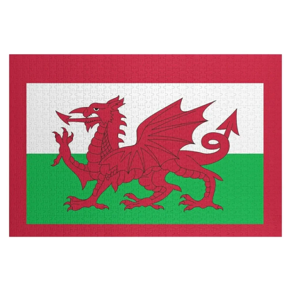 

Flag of Wales Jigsaw Puzzle Personalized Gift Married Name Wooden Toy Toddler Toys Puzzle