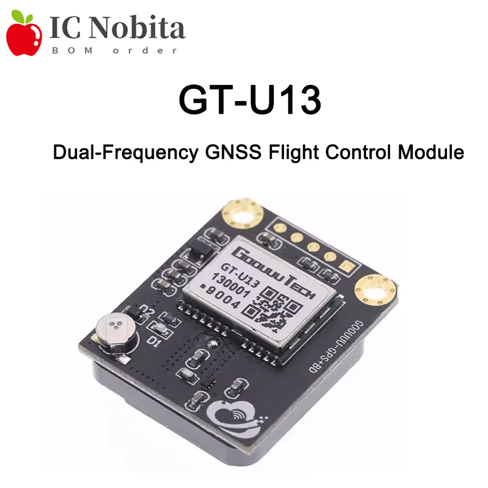GT‑U13 Dual‑Frequency GNSS Flight Control Module GPS Beidou GLONASS IRNSS Multi‑System Satellite Positioning Navigation Module