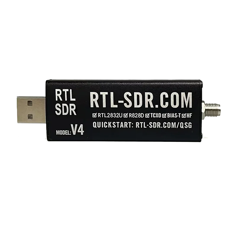 RTL-SDR Blog V4 RTL SDR V4 R828D RTL2832U 1PPM TCXO SMA RTLSDR Software Defined Radio Receiver with Multipurpose Antenna