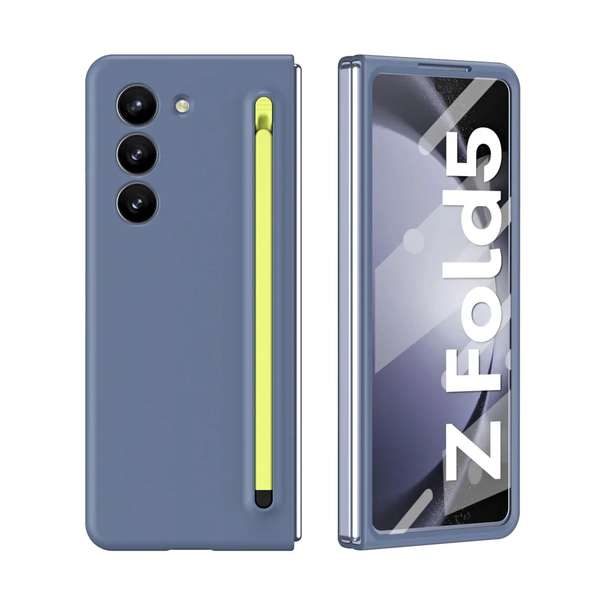 For Original Hinge Case For Samsung Galaxy Z Fold 5 4 3 2 Liquid Silicon Armor Shockproof 360 Full Screen Protector Cover Fold 4