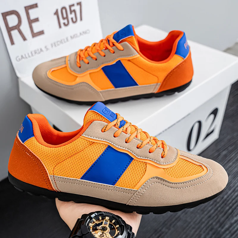 

Весна/Лето 202, новый стиль, сетчатая тренировочная обувь, мужская повседневная обувь из сетчатой ткани, универсальная спортивная обувь