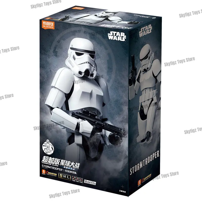 Op voorraad nieuwe collectie Blokees Star Wars Luke Skywalker Imperial Stormtrooper Action Figure Assembly Model Toy Collectible Gift
