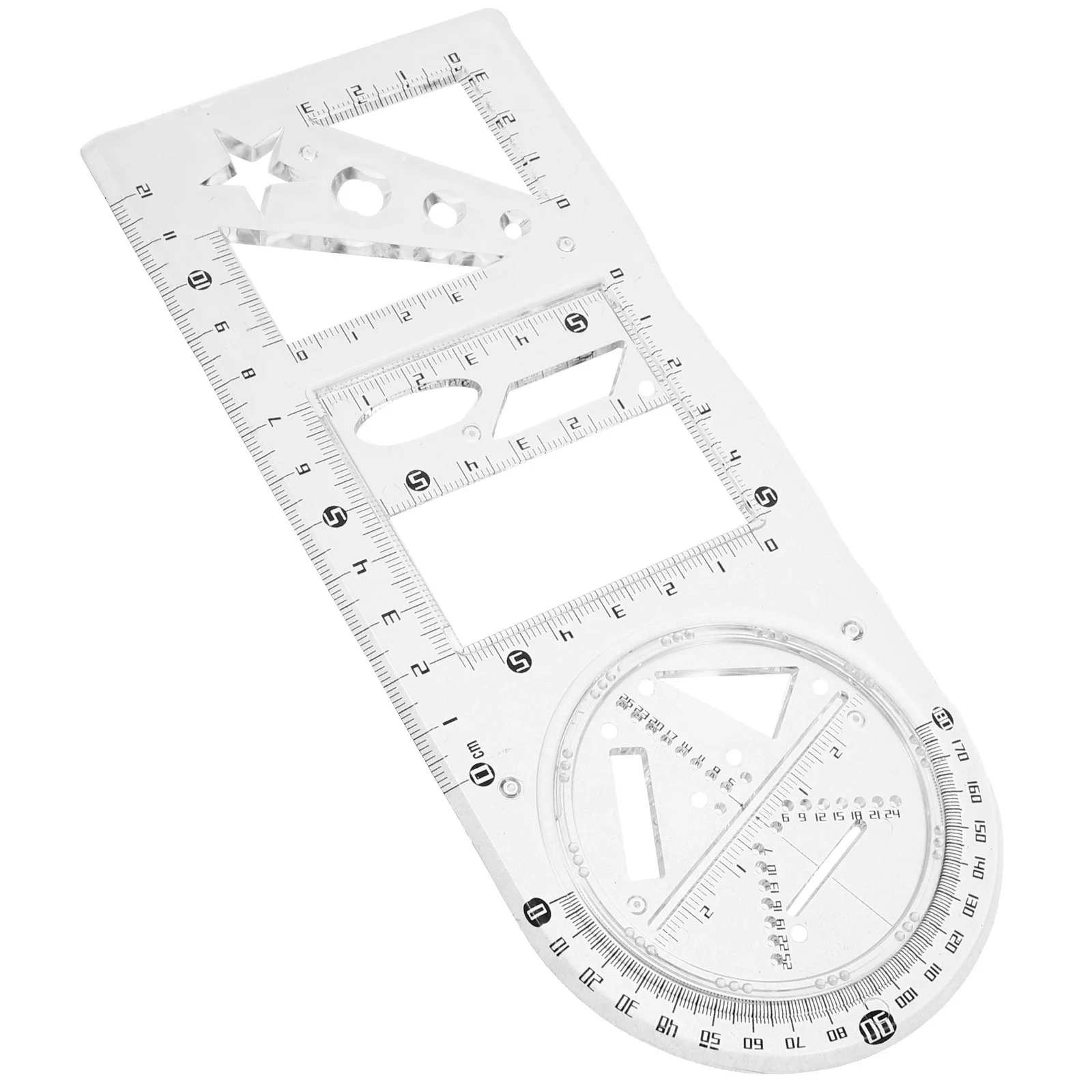 1Set Geometric Drawing Stencils Multi-Functional Students Architectural Drafting Tool Drawing Supplies Artist Tool