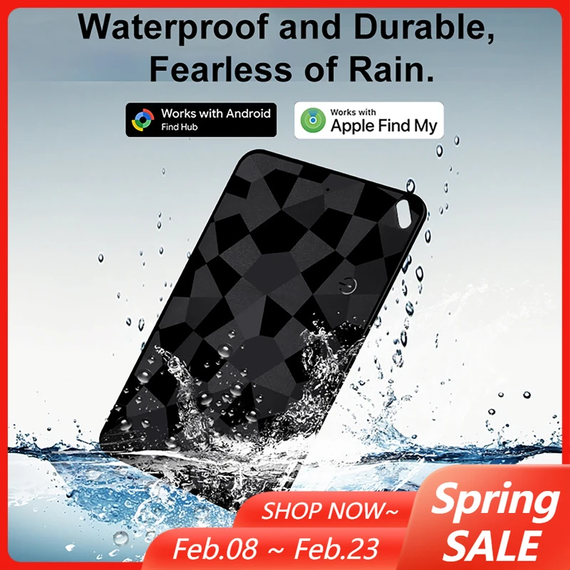 

Устройство для отслеживания двух устройств (iOS/Android), беспроводное, перезаряжаемое, для кошельков, сумок, домашних животных, автомобилей