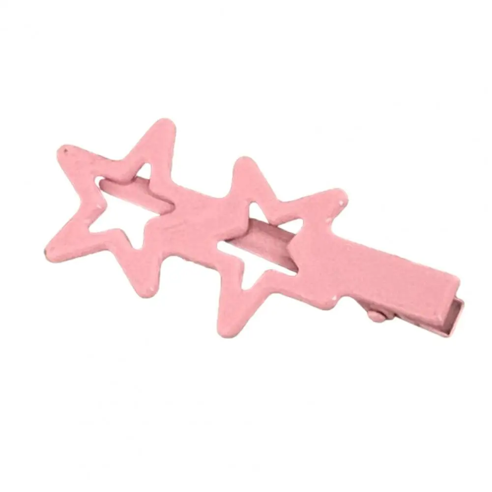 Hair Clip Hollow Star Style Non-slip Hair Barrette Sweet Girls Headdress Bangs Clip Decoration for Women