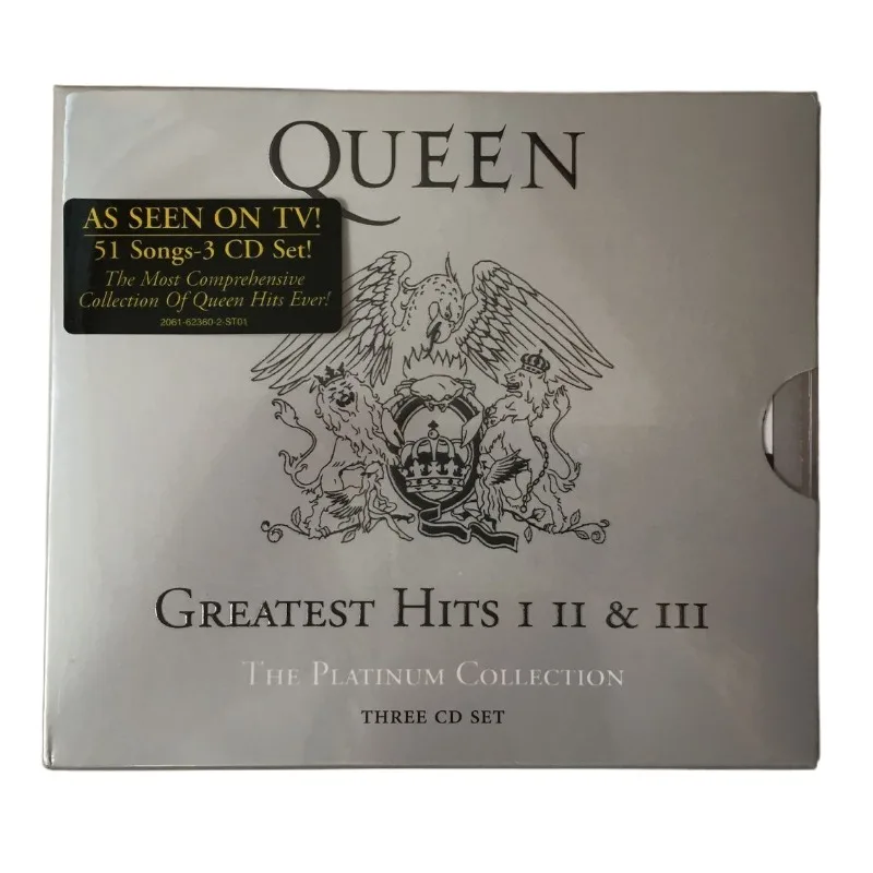 Legendarny brytyjski zespół rockowy, 3 płyty CD z muzyką, album Greatest Hits, płytka rockowa na CD