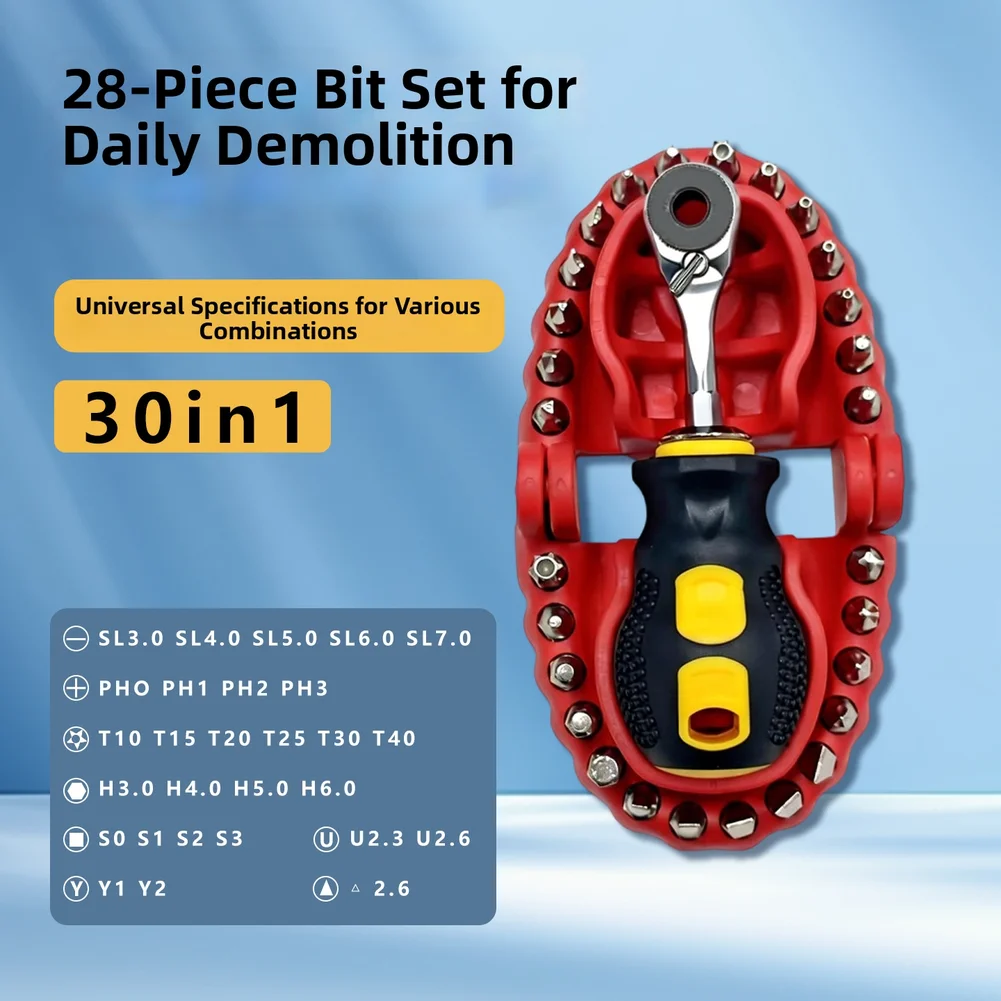 

Многофункциональный набор отверток с высоким крутящим моментом для ремонта и сборки оборудования в домашней мастерской