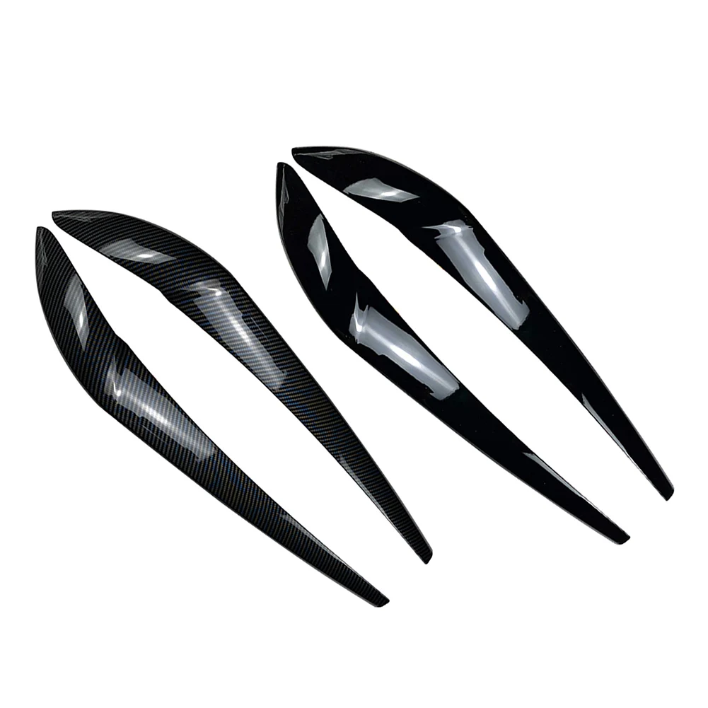 2Pcs Car Front Headlight Eyebrow Eyelid Cover Trim For BMW X3 F25 X4 F26 2014 2015 2016 2017