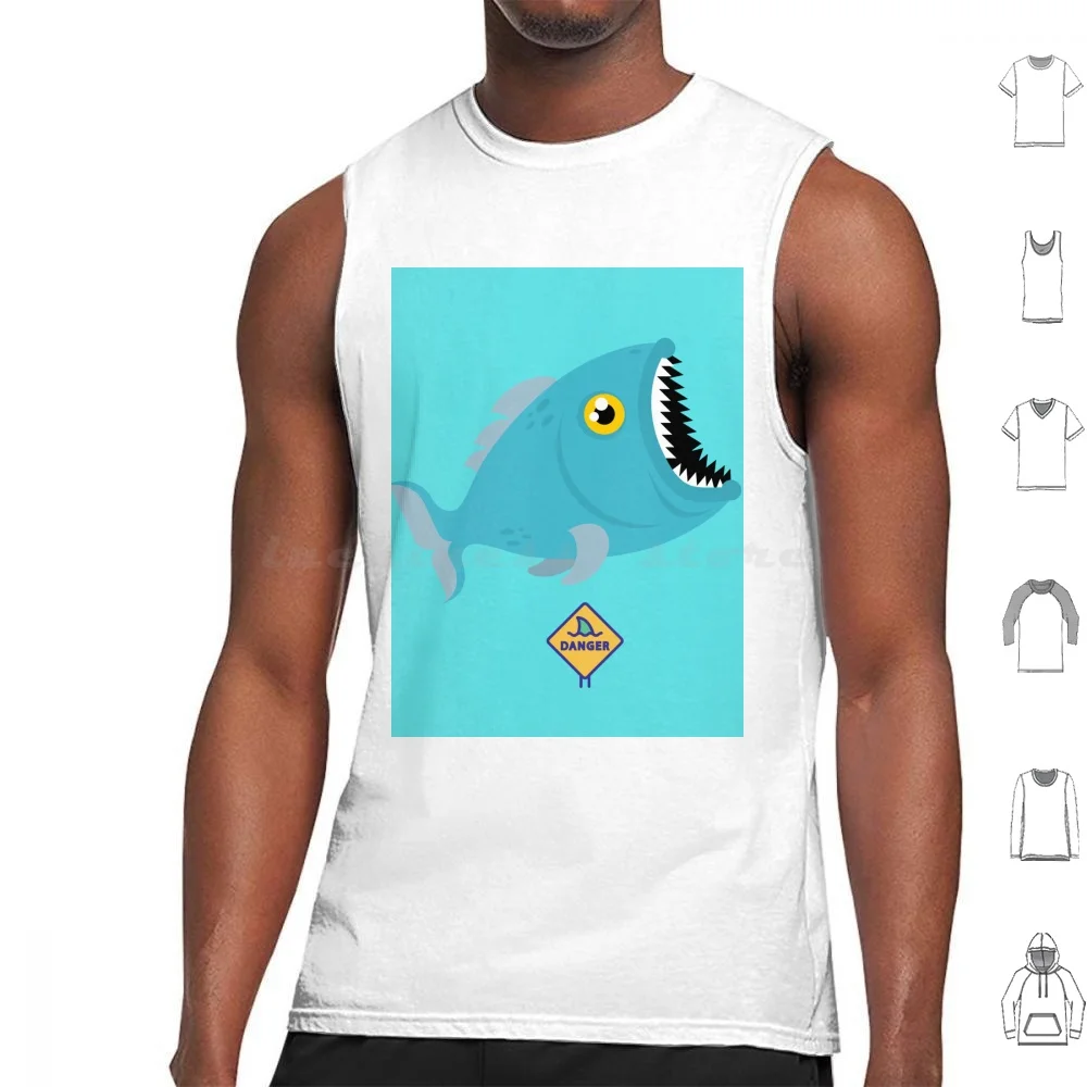 

" Love Shark Face , Shark , Whale Shark , Great White , Megamouth Tank Tops Print Cotton Love Shark Face Shark