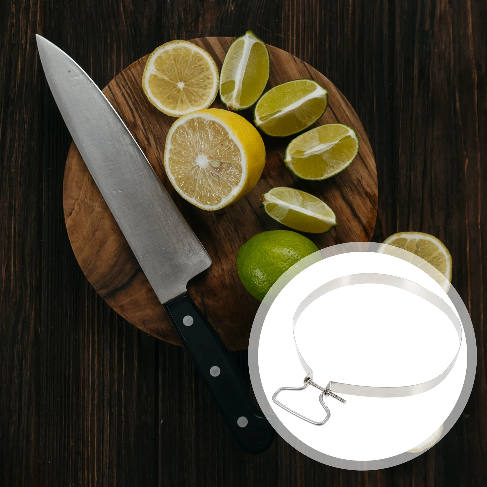 

Stainless Steel Cutting Board Hoop Durable Anti crack Ring for Kitchen Supplies Thick Material Smooth Lines Integrated Helper