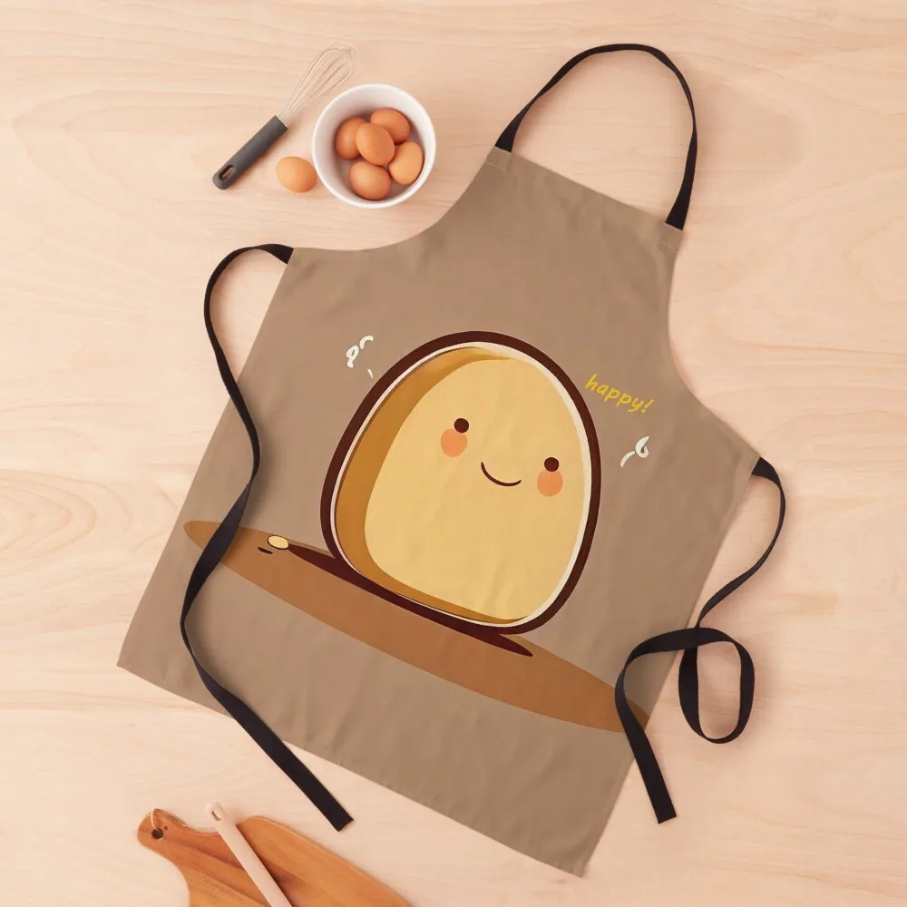 Happy Smiling Potato Potato Potato Apron Kitchen Things And For Home For Man Haircut Kitchen Things For Home Apron